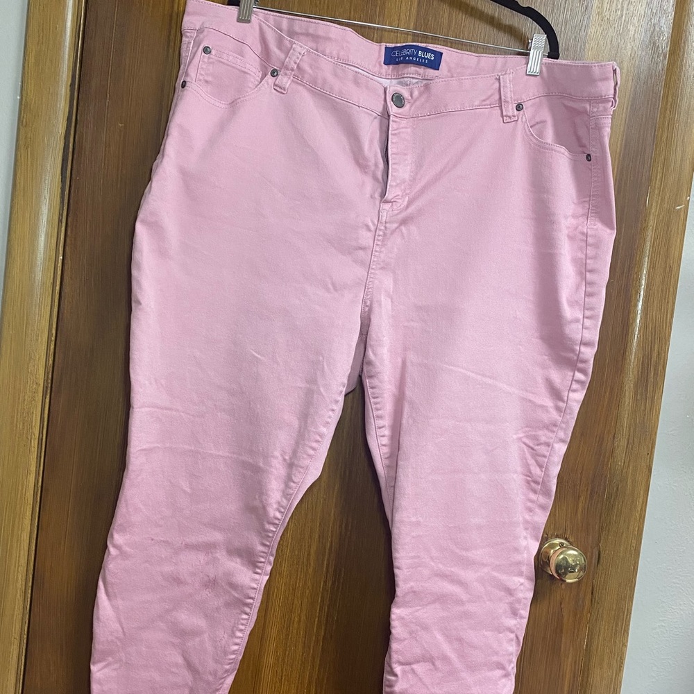 Pink Boot Cut Pants